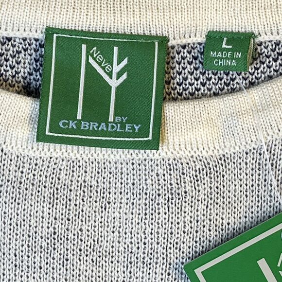 NWT Neve by CK Bradley Wool Sweater Off White Antlers Holiday Women’s Large - Picture 3 of 6